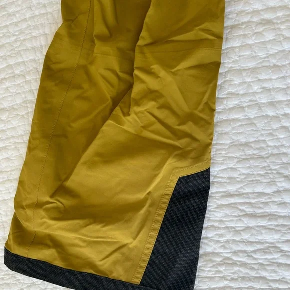 Outdoor Research Mustard Yellow Hemisphere Goretex Ski Bib - Picture 7 of 15